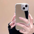 Mirror-Back Clear Luxury iPhone Case – Slim & Stylish