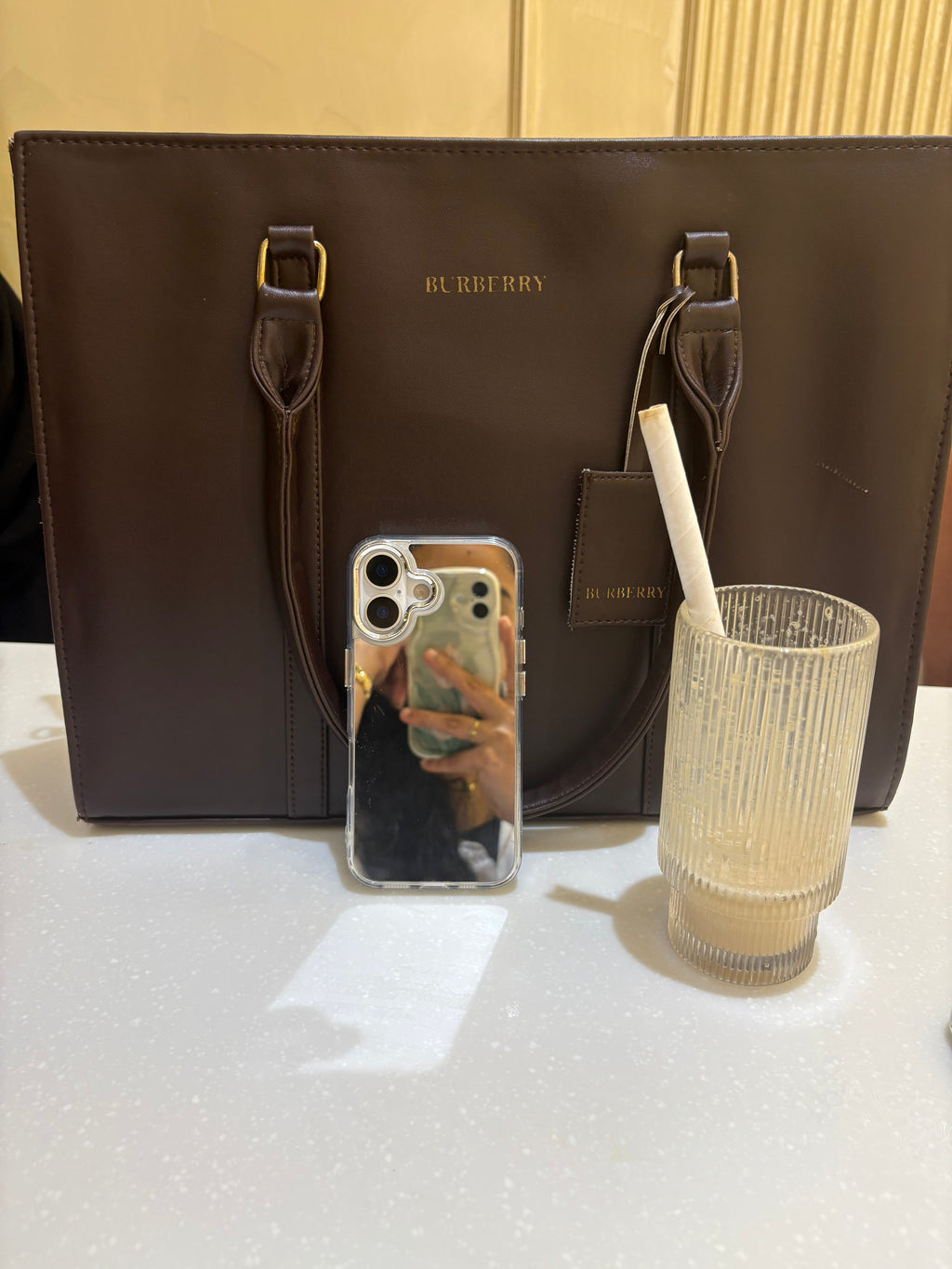 Mirror-Back Clear Luxury iPhone Case – Slim & Stylish