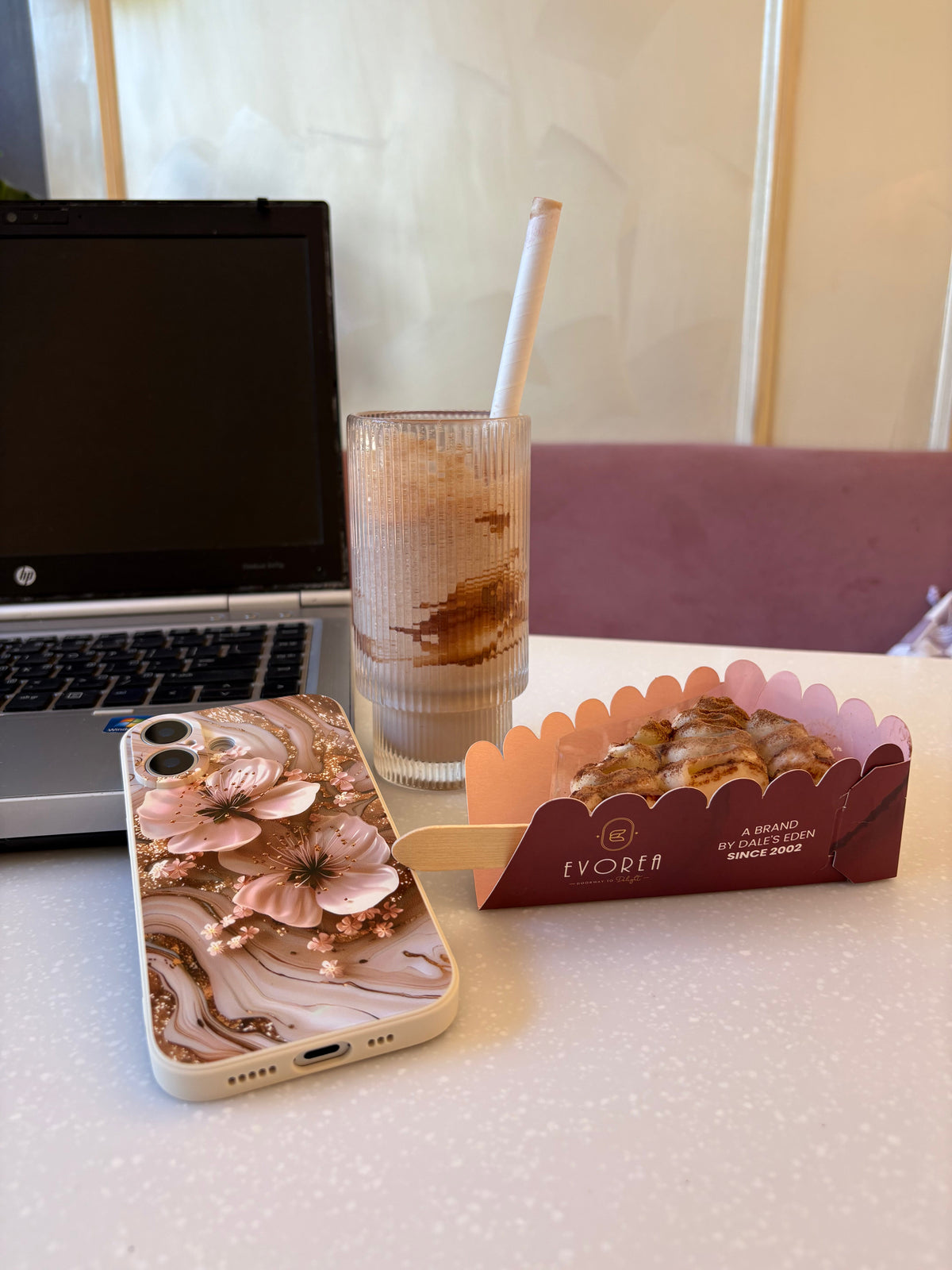 Golden Floral Cushion iPhone Case