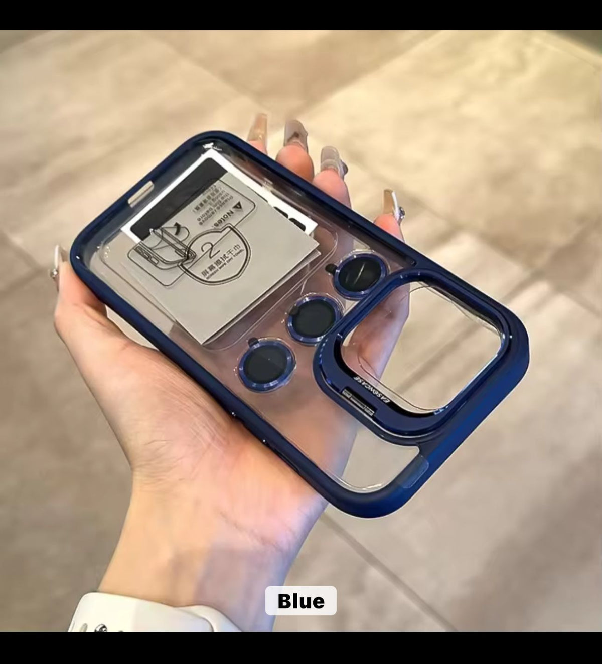 With Lens Film Protect Holder Clear Phone Case (for Men & Women)