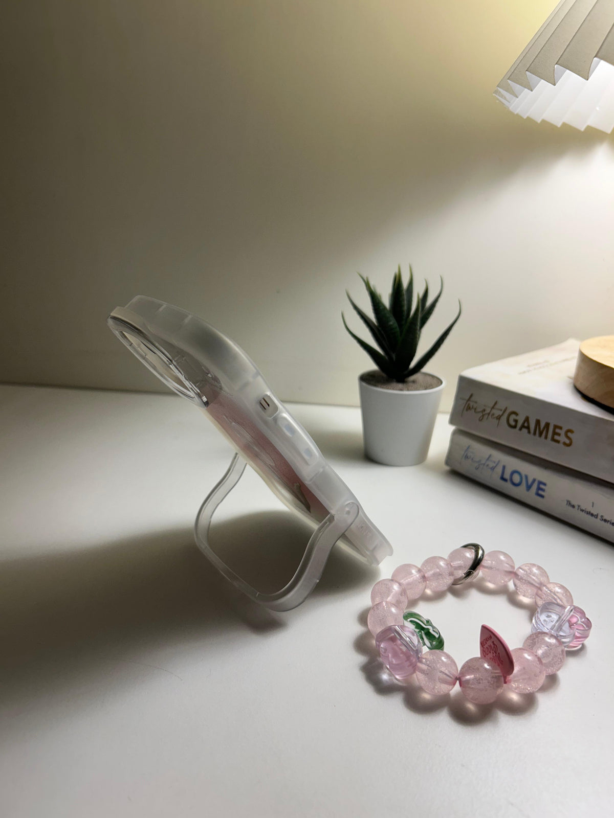 Premium Dual Stand with Charm Tulip iPhone Case