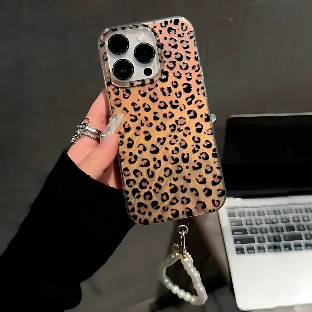 Glamorous Leopard Pearl Luxe Case