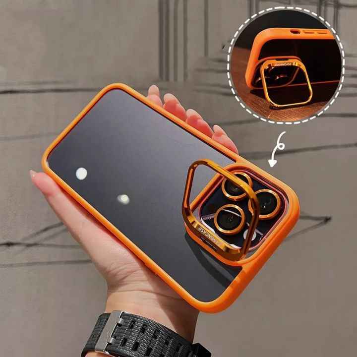 With Lens Film Protect Holder Clear Phone Case (for Men & Women)